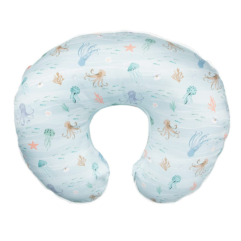 HKM-758227 U-Shaped Baby Feeding Pillow with Detachable Cover in Fun Prints and Colors