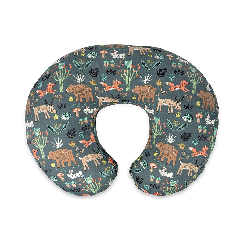 HKM-758227 U-Shaped Baby Feeding Pillow with Detachable Cover in Fun Prints and Colors