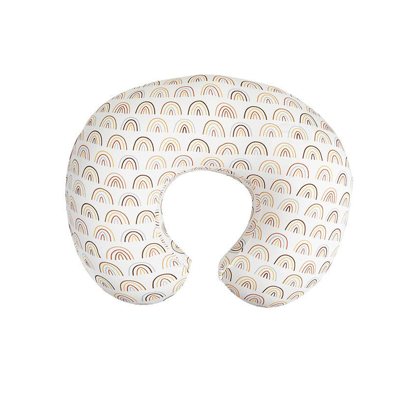 HKM-758227 U-Shaped Baby Feeding Pillow with Detachable Cover in Fun Prints and Colors