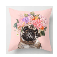 HKM-758291 Cute Animal Pillow Cover - 45cm x 45cm Digital Print Front with Plain Back