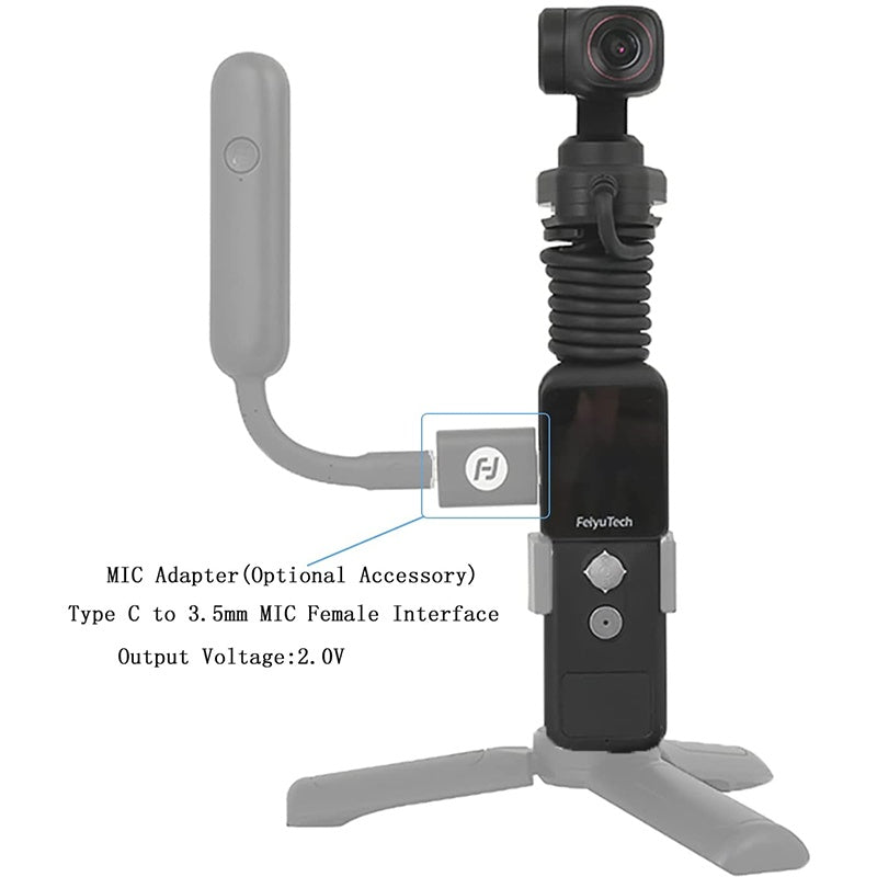 HKM-758419 Compact 4K HD Pocket Gimbal Vlog Camera with Magnetic Suction and 4X Electronic Zoom