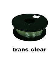 HKM-758419 Flexible Transparent Filament for 3D Printers - Multiple Colors Available, 265m Length