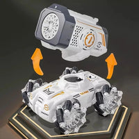 HKM-758483 2.4G Bubble Machine Stunt Remote Control Tank Car for Kids - Light and Music Features, Electric Operated, Fun Indoor and Outdoor Toy