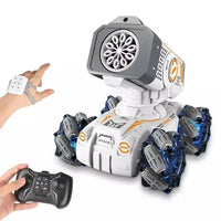 HKM-758483 2.4G Bubble Machine Stunt Remote Control Tank Car for Kids - Light and Music Features, Electric Operated, Fun Indoor and Outdoor Toy