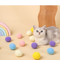 HKM-758675 Funny Cat High Elastic Color Plush Ball Gift Box