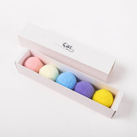 HKM-758675 Funny Cat High Elastic Color Plush Ball Gift Box