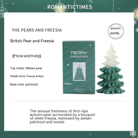 HKM-758675 Limited Edition Christmas Aromatherapy Candle - Soy Wax, 35H Burn Time, Multiple Fragrance Options