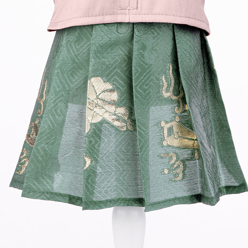 HKM-758675 Pet Hanfu Style Skirts for Cats and Dogs in Light Green, Pink, and White