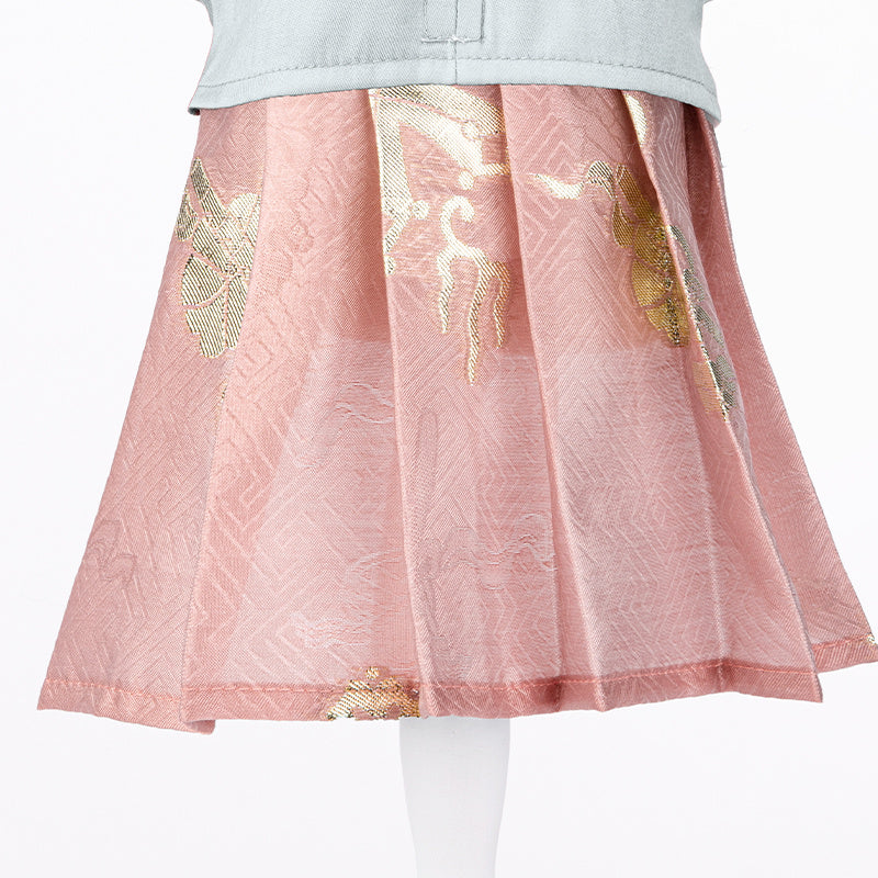 HKM-758675 Pet Hanfu Style Skirts for Cats and Dogs in Light Green, Pink, and White