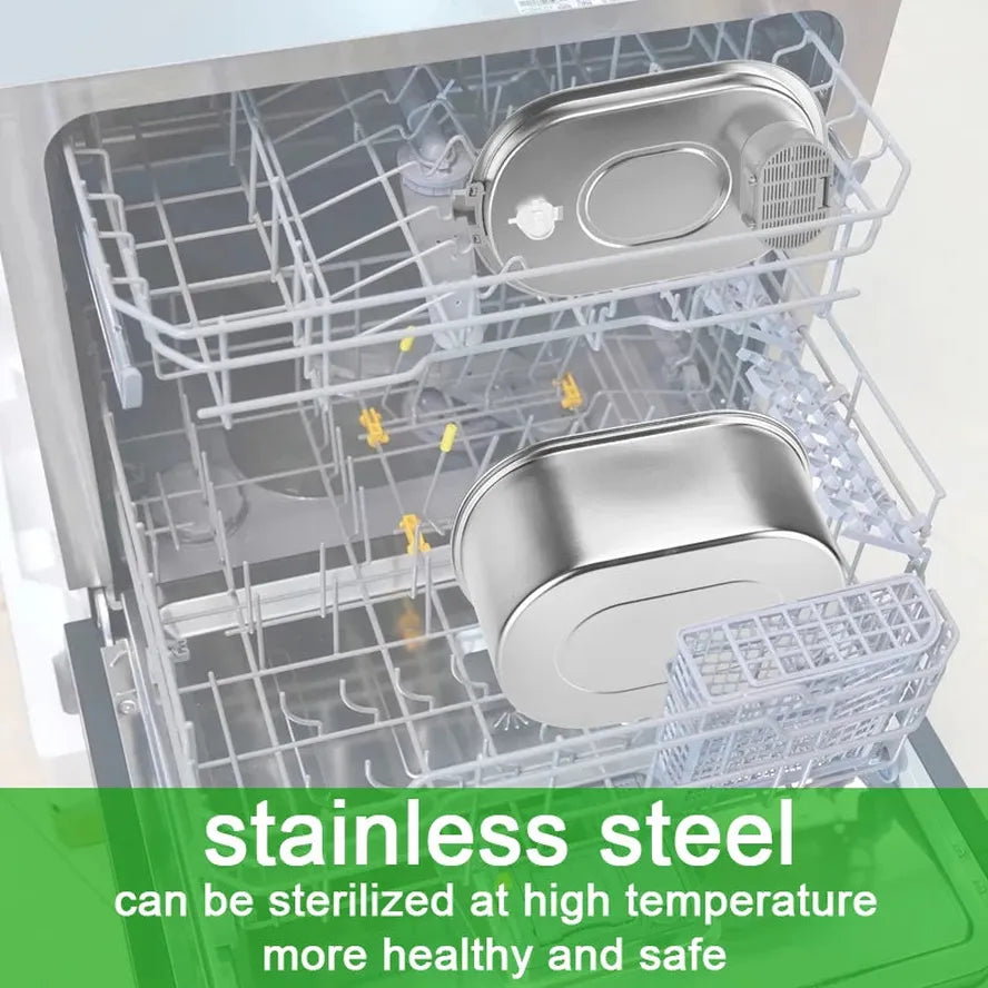 KTX-758675 Stainless Steel Pet Water Fountain with Quiet Pump for Cats and Puppies