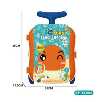 HKM-758867 9PCS Kids Beach Trolley Toy Set with Water Trolley and Accessories, Suitable for Ages 2-7