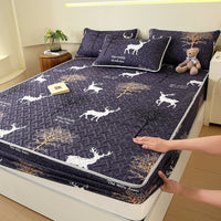 HKM-758867 Class A Waterproof Quilted Fitted Sheet for Leakage Protection - Multiple Sizes Available