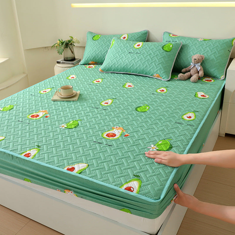 KTX-758867 Class A Waterproof Quilted Fitted Sheet for Leakage Protection - Multiple Sizes Available