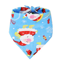 HKM-759059 Christmas Cotton Triangle Scarf for Pets - Multiple Styles & Sizes Available