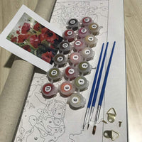 HKM-759059 Handmade World Digital Painting on Canvas - Customizable 40x50cm Art Piece