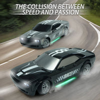 HKM-759059 High-Speed 2.4GHz Remote Control Drift Car 1/20 Scale 4WD with LED Lights - Ideal for Indoor and Outdoor Racing