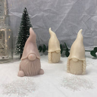 HKM-759187 3D Faceless Santa Claus Silicone Mold for Aromatherapy Candle Making and Decor