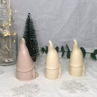 HKM-759187 3D Faceless Santa Claus Silicone Mold for Aromatherapy Candle Making and Decor