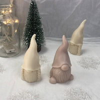 HKM-759187 3D Faceless Santa Claus Silicone Mold for Aromatherapy Candle Making and Decor