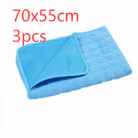 HKM-759251 Cooling Pet Sleeping Mat - Ice Silk and Mesh Design for Summer Comfort - Portable and Collapsible Dog Bed