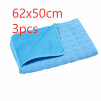 HKM-759251 Cooling Pet Sleeping Mat - Ice Silk and Mesh Design for Summer Comfort - Portable and Collapsible Dog Bed