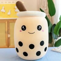 HKM-759315 Boba Milk Tea Plush Doll – Soft Stuffed Toy for Sofa Decoration, Stress Relief, Available in Various Sizes