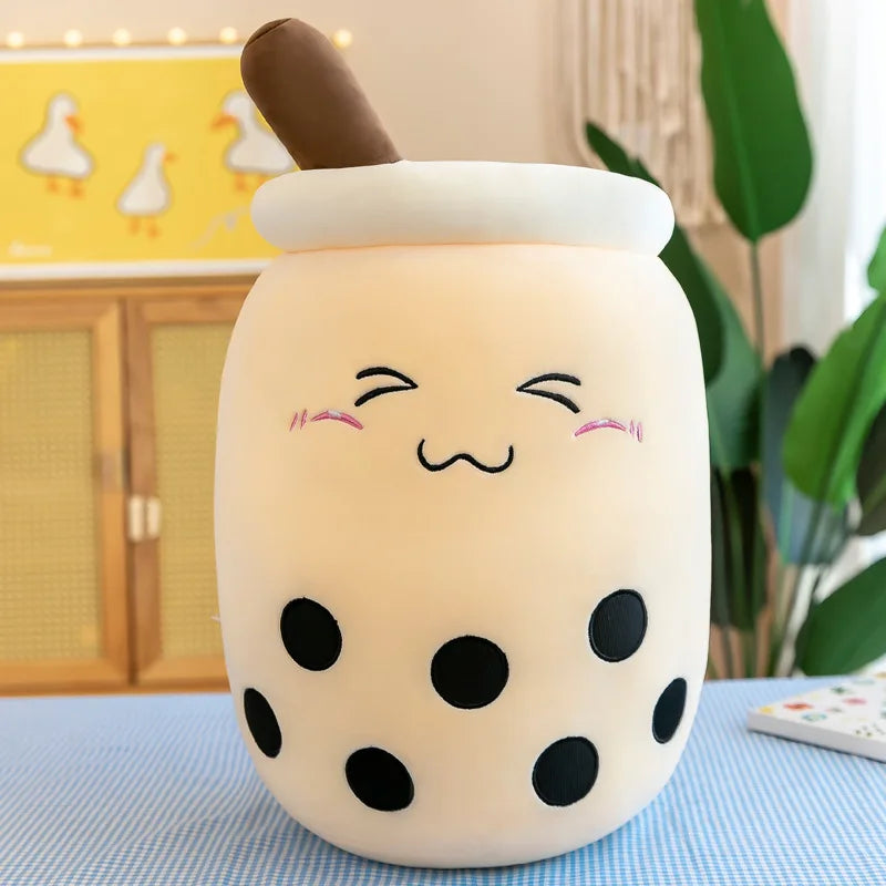 KTX-759315 Boba Milk Tea Plush Doll – Soft Stuffed Toy for Sofa Decoration, Stress Relief, Available in Various Sizes