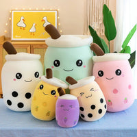HKM-759315 Boba Milk Tea Plush Doll – Soft Stuffed Toy for Sofa Decoration, Stress Relief, Available in Various Sizes