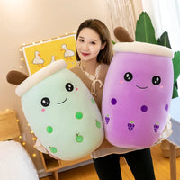 HKM-759315 Boba Milk Tea Plush Doll – Soft Stuffed Toy for Sofa Decoration, Stress Relief, Available in Various Sizes