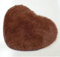 HKM-759443 Thickened Heart-Shaped Non-Slip Bath and Living Room Mat - 30x40cm Polyester Carpet