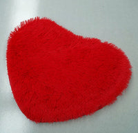 HKM-759443 Thickened Heart-Shaped Non-Slip Bath and Living Room Mat - 30x40cm Polyester Carpet