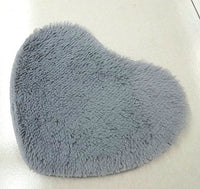 HKM-759443 Thickened Heart-Shaped Non-Slip Bath and Living Room Mat - 30x40cm Polyester Carpet