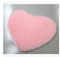 HKM-759443 Thickened Heart-Shaped Non-Slip Bath and Living Room Mat - 30x40cm Polyester Carpet