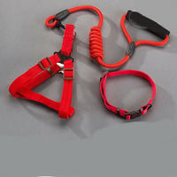 HKM-759571 Durable Denim Pet Chest Harness - Adjustable Sizes for Dogs XS to L
