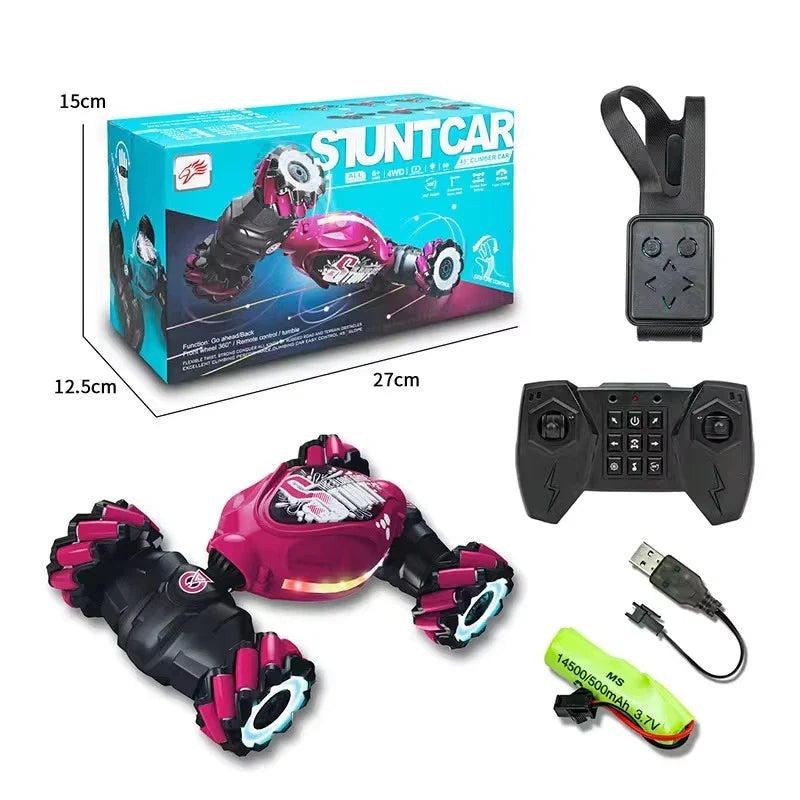 HKM-759635 Hand Gesture Sensing Remote Control Drift Car with 360 Rotation and LED Lights for Kids