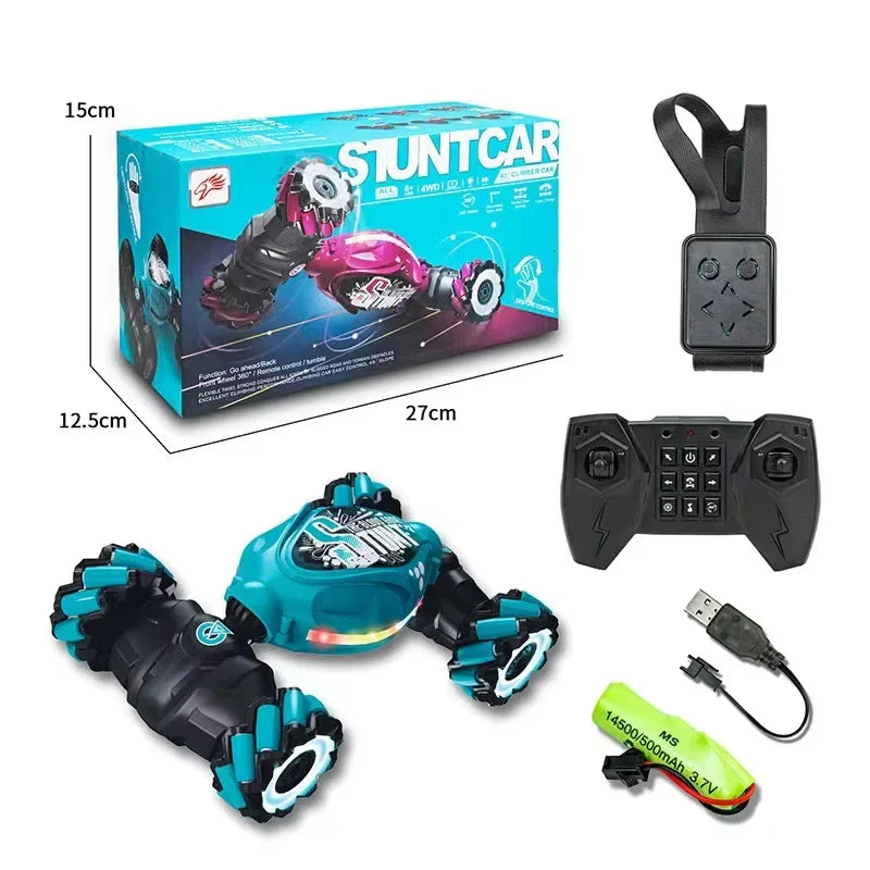 HKM-759635 Hand Gesture Sensing Remote Control Drift Car with 360 Rotation and LED Lights for Kids