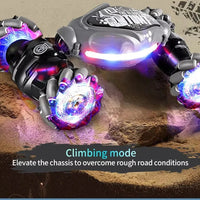HKM-759635 Hand Gesture Sensing Remote Control Drift Car with 360 Rotation and LED Lights for Kids