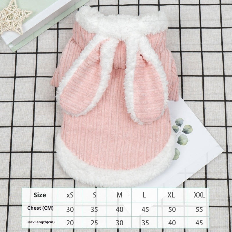 HKM-759635 Personalized Thickened PET Polyester Casual Pet Clothing for Small to XL Sizes