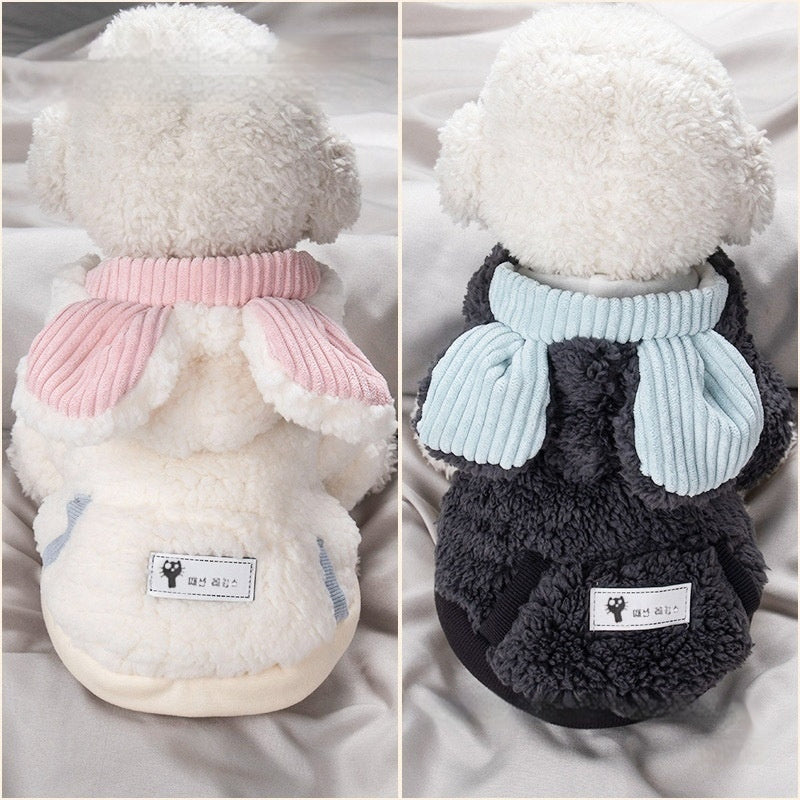 HKM-759635 Personalized Thickened PET Polyester Casual Pet Clothing for Small to XL Sizes