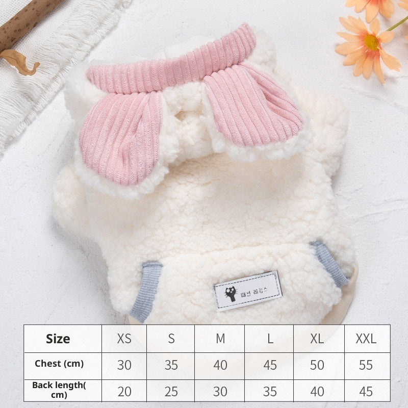 HKM-759635 Personalized Thickened PET Polyester Casual Pet Clothing for Small to XL Sizes