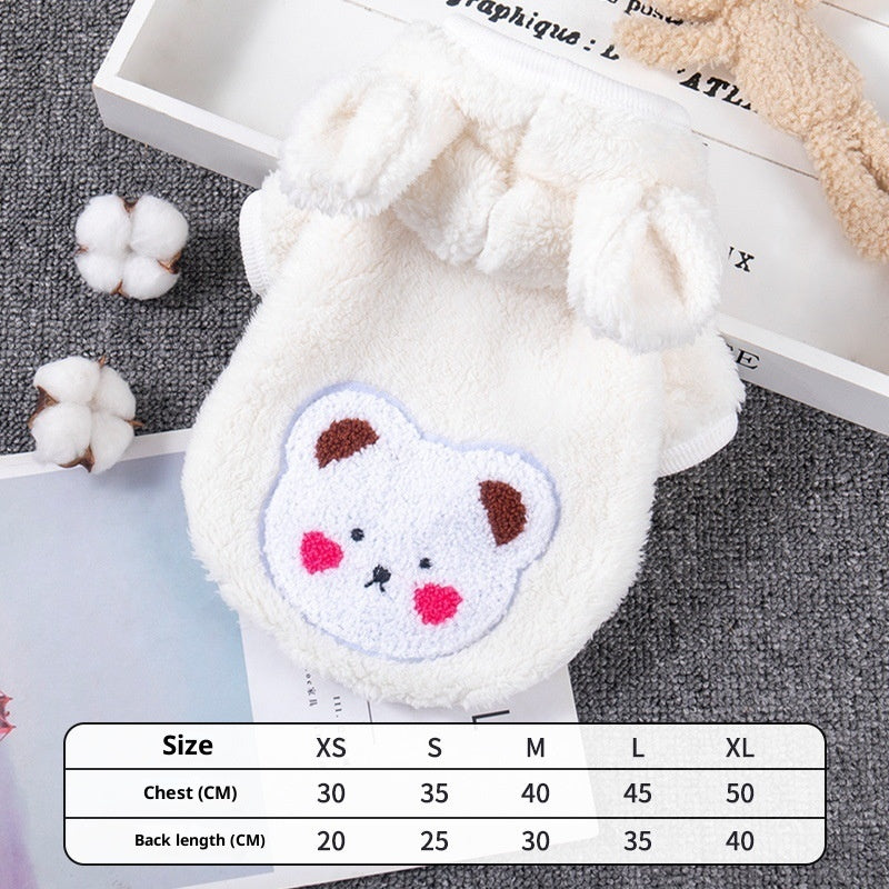 HKM-759635 Personalized Thickened PET Polyester Casual Pet Clothing for Small to XL Sizes
