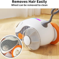 HKM-759827 Interactive Cat Toys For Indoor Cats With Upgraded Rechargeable Joystick Remote Control Smart Automatic Moving Cat Toys With Kitten Toys For All Breeds Of Bored Cat Exercise-Blue