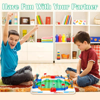 HKM-760019 Interactive Mini Soccer Table Game for Kids and Adults - Plastic Football Field Fun