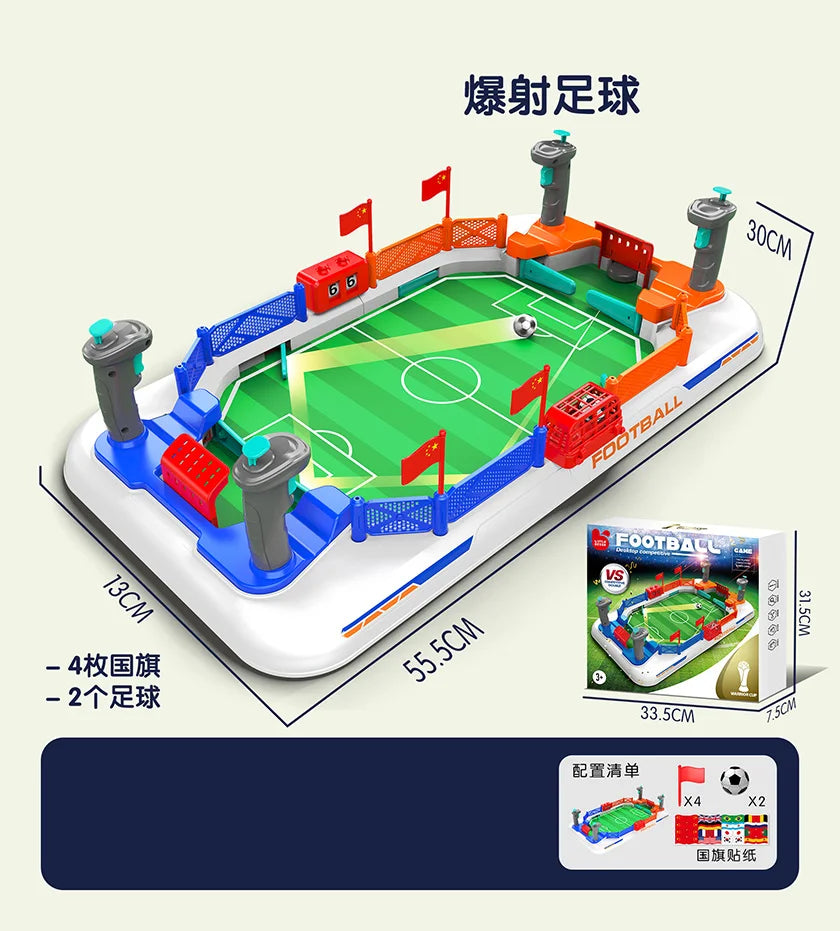 HKM-760019 Interactive Mini Soccer Table Game for Kids and Adults - Plastic Football Field Fun