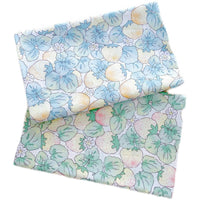 HKM-760019 Strawberry Print Cotton Twill Fabric - Green & Blue, 0.5m x 1.6m
