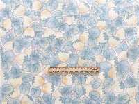 HKM-760019 Strawberry Print Cotton Twill Fabric - Green & Blue, 0.5m x 1.6m
