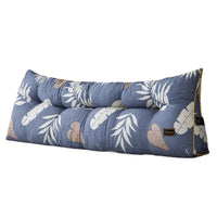 HKM-760019 Triangle Backrest Pillow with Floral and Leaf Patterns, Soft Sanding Material, Various Sizes Available