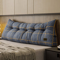 HKM-760019 Triangle Backrest Pillow with Floral and Leaf Patterns, Soft Sanding Material, Various Sizes Available