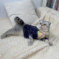 HKM-760083 Cat Tie Collar and T-Shirt Set with Headgear for Festive Decoration