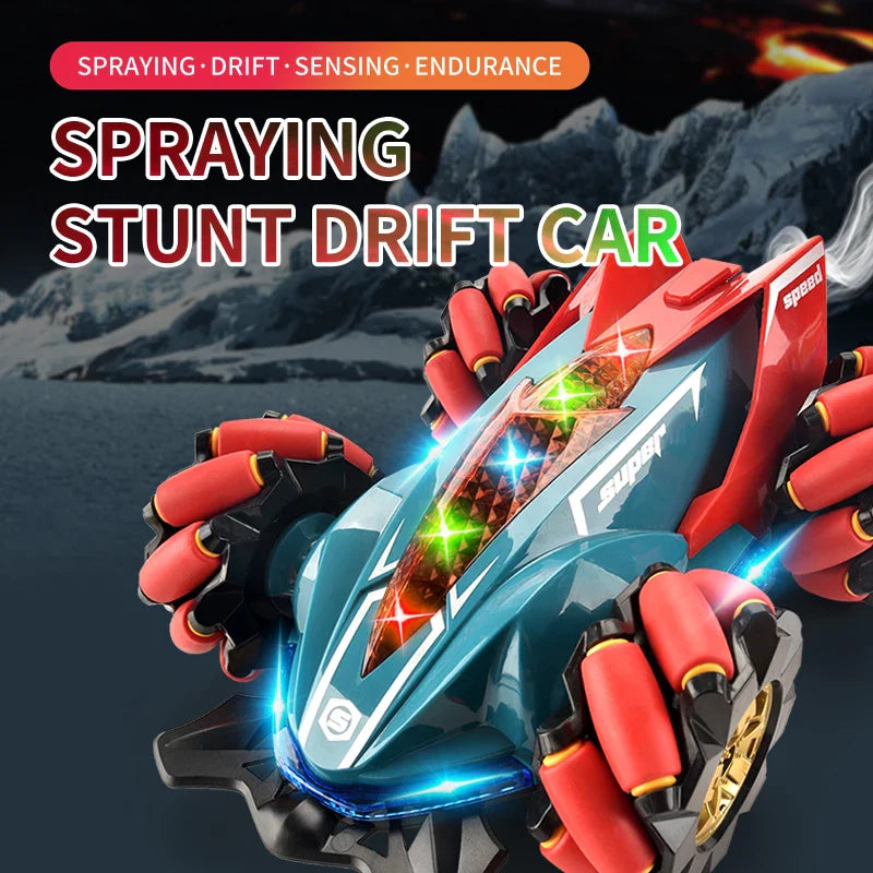 HKM-760211 2.4G Gesture Control Stunt Drift RC Car with Lights & Music - 360 Rotation, Indoor/Outdoor Fun